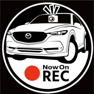 マツダ(マツダ)のマツダ　cx-5 cx5 ドラレコ　ドライブレコーダー　ステッカー　車種変更可能(車外アクセサリ)