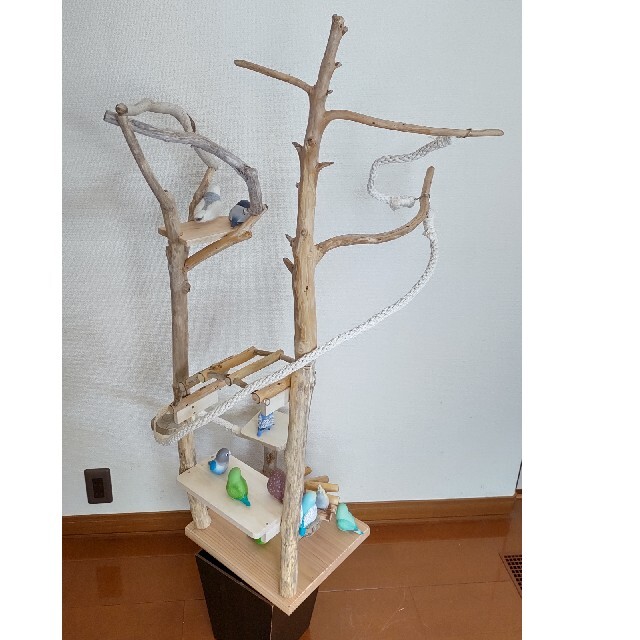 バードアスレチック3way* ハンドメイド♪ バードジム - ペット用品 バードアスレチック3way* ハンドメイド♪ バードジム - ペット用品