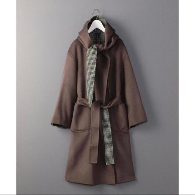 ＜6(ROKU)＞HOOD REVER GOWN COAT/コート