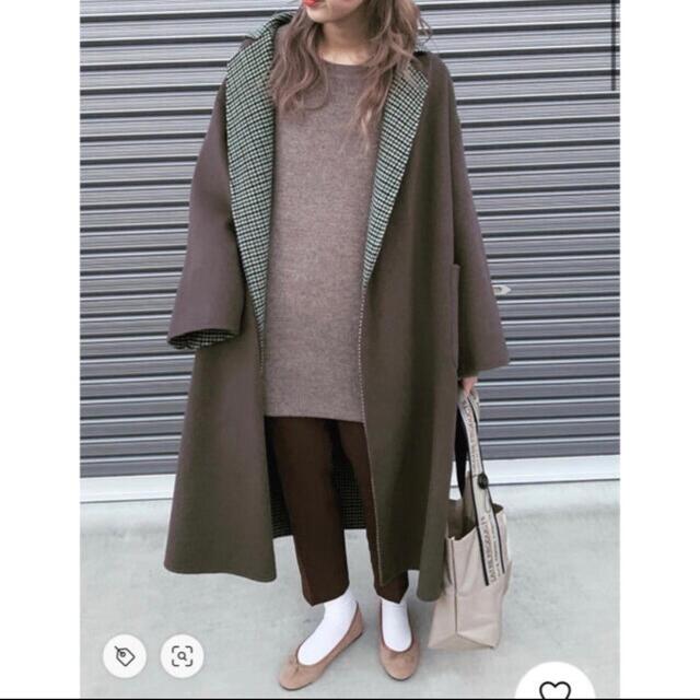<6(ROKU)>HOOD REVER GOWN COAT/コート