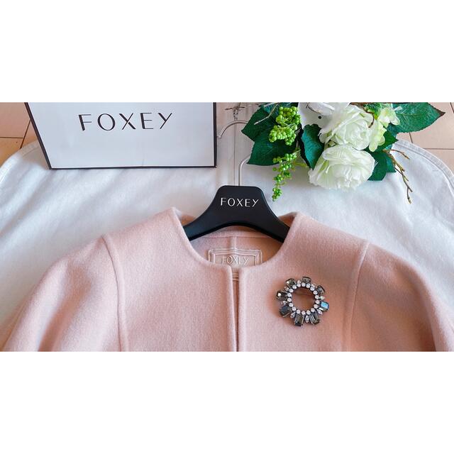 ゜゜・】 FOXEY - FOXEY 2019年ミンク付きカシミヤジャケット38極美品 ...