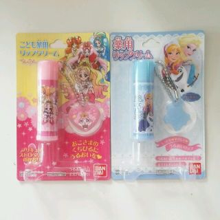 ディズニー(Disney)の薬用リップクリーム　プリキュア・アナ雪　2本セット(リップケア/リップクリーム)