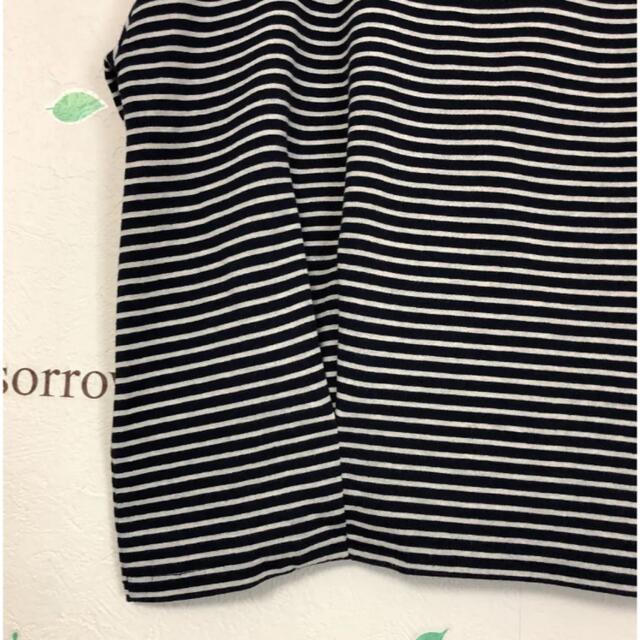 niko and...(ニコアンド)の🌼最終価格🌼☆398 ニコアンド 紺白ボーダー レディースのトップス(Tシャツ(長袖/七分))の商品写真