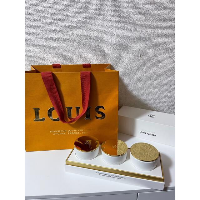 LOUIS VUITTON(ルイヴィトン)のLOUIS VULTTON ミニチュアキャンドルセット ハンドメイドのインテリア/家具(アロマ/キャンドル)の商品写真