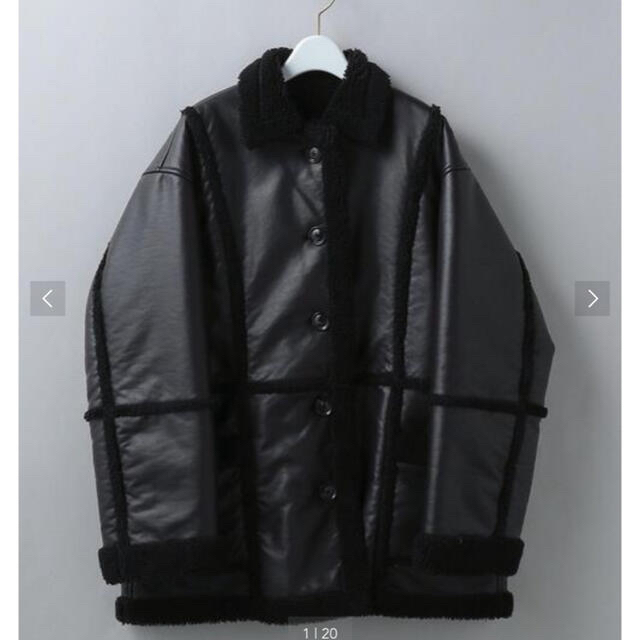 人気ブランドを 6(ROKU) FAKE LEATHER BOA JACKET COAT/コート