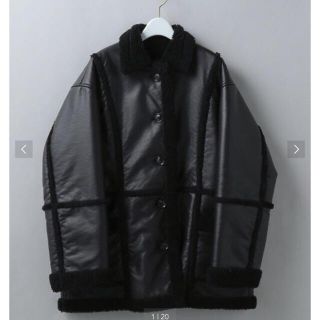 ビューティアンドユースユナイテッドアローズ(BEAUTY&YOUTH UNITED ARROWS)の6(ROKU) FAKE LEATHER BOA JACKET COAT/コート(ムートンコート)