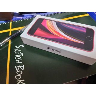 アップル(Apple)の美品　iPhone SE2 128gb　レッド(スマートフォン本体)
