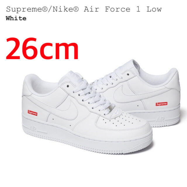 Supreme - Supreme / Nike Air Force 1 Low 白 26cmの通販 by gold's