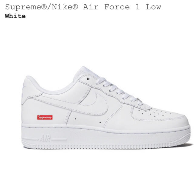 Supreme - Supreme / Nike Air Force 1 Low 白 26cmの通販 by gold's