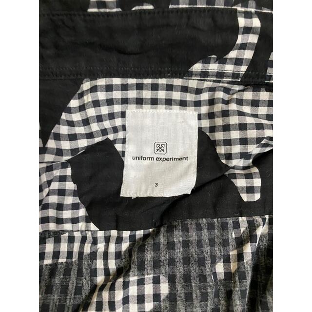 uniform experiment 迷彩チェック半袖シャツ3fragment 5