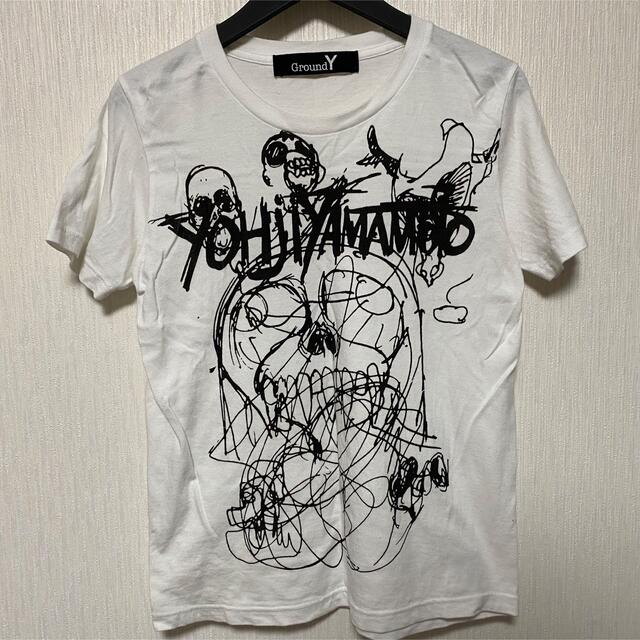 Yohji Yamamoto(ヨウジヤマモト)のヨウジヤマモト ground Y グランド ワイ スカル グラフィック Tシャツ メンズのトップス(Tシャツ/カットソー(半袖/袖なし))の商品写真