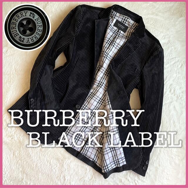 BURBERRY BLACK LABEL(バーバリーブラックレーベル)のバーバリー ブラックレーベル ノバチェック ベロア テーラードジャケット M メンズのジャケット/アウター(テーラードジャケット)の商品写真