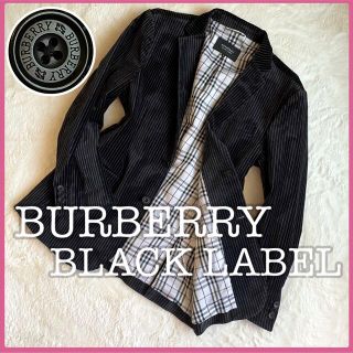 バーバリーブラックレーベル(BURBERRY BLACK LABEL)のバーバリー ブラックレーベル ノバチェック ベロア テーラードジャケット M(テーラードジャケット)