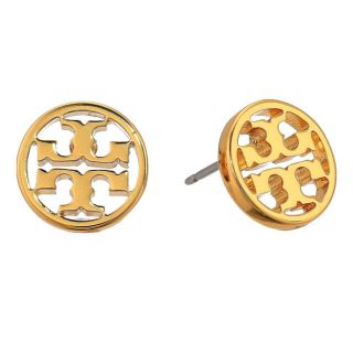 トリーバーチ(Tory Burch)の トリーバーチ ミラー サークル スタッズ ピアス ダブルT ロゴ (ピアス)