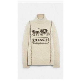 コーチ(COACH)の滝沢眞紀子さん着用‼️コーチ　ホースアンドキャリッジ　セーター　ベージュ(ニット/セーター)