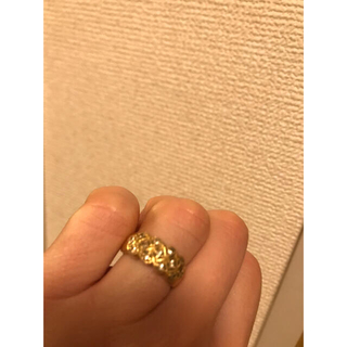 18金ダイヤモンド付きリング(リング(指輪))