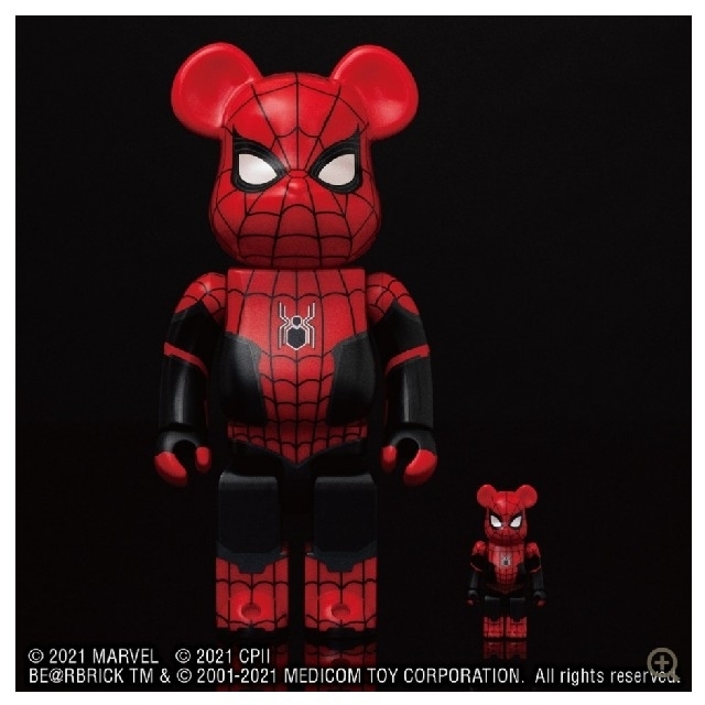 アメコミBE@RBRICK スパイダーマン　セブンネット　100% & 400%