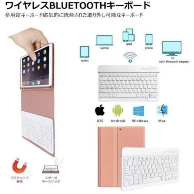 【❤可愛いくてお洒落なイタリアデザイン♪❤多機能】iPadケース＆キーボード 2