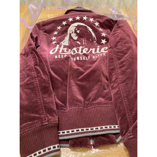 cg29. HYSTERIC GLAMOUR スタジャン 赤紫 レディースM相当