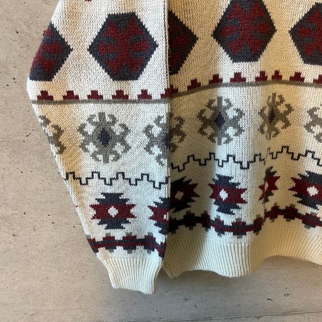 ノルディック カーディガン 北欧 セーター ニット バーズアイ