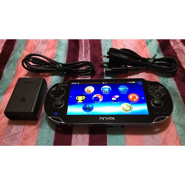 PlayStation Vita - SONY PSVITA PCH-1100 ブラック メモリーカード8GB 