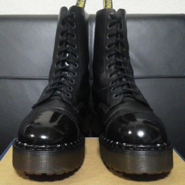 Dr.Martens(ドクターマーチン)の【激レア】Dr.Martens 英国製 クレイジーボム UK9 厚底 10ホール メンズの靴/シューズ(ブーツ)の商品写真