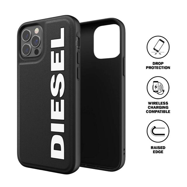 ◆DIESEL/ディーゼル◆ iPhoneケース ブラックホワイト 黒白