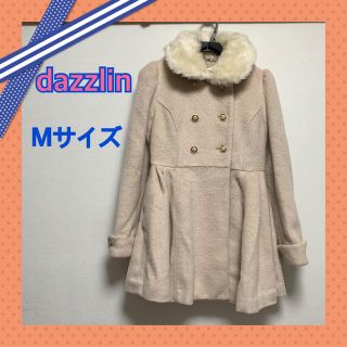 ダズリン(dazzlin)のダズリン　ダブルボタンＡラインコート　ファー　藤井リナ着用(ピーコート)