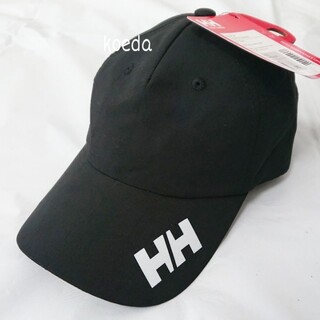 ヘリーハンセン(HELLY HANSEN)のHELLY HANSEN ヘリーハンセン 黒 ブラック クルー キャップ 帽子(キャップ)