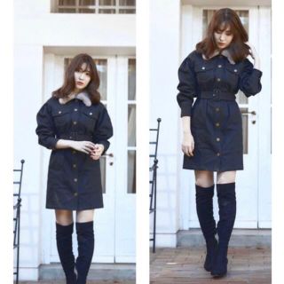 スナイデル(SNIDEL)のher lip to✧︎*Belted Denim Mini Dress(ミニワンピース)