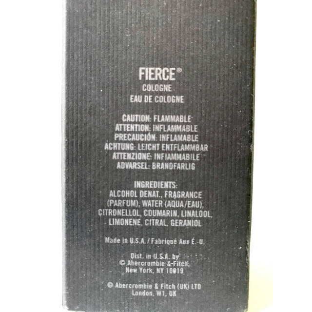 Abercrombie&Fitch(アバクロンビーアンドフィッチ)のAbercrombie & Fitch FIERCE COLOGNE 30ml コスメ/美容の香水(ユニセックス)の商品写真