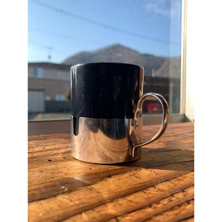 昭和　レトロ　コーヒーカップ　分離型　ステンレス(食器)