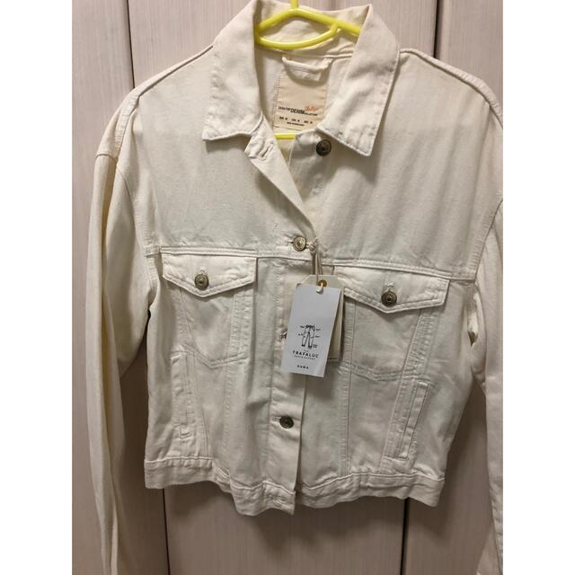 ZARA ホワイトデニムジャケット Gジャン | フリマアプリ ラクマ