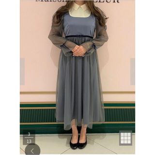 メゾンドフルール(Maison de FLEUR)のMaison de FLEUR Petite Robe シネマに通うワンピース(ロングワンピース/マキシワンピース)