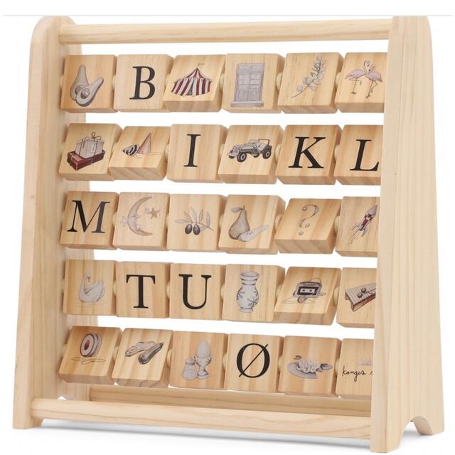 こども ビームス(コドモビームス)の【再入荷】kongessloejd ABC WOODEN BLOCK FRAME キッズ/ベビー/マタニティのおもちゃ(その他)の商品写真