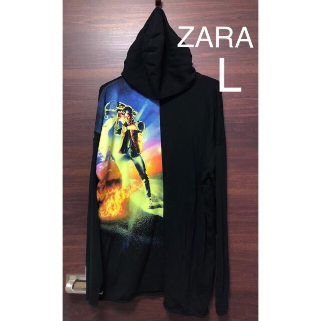 ZARA(ザラ)の未使用タグ付 ZARA 映画 バックトゥザフューチャー   ニット パーカー L メンズのトップス(パーカー)の商品写真