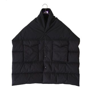 ナナミカ(nanamica)のザノースフェイス パープルレーベル Field Down Cape 黒 新品 (ダウンベスト)