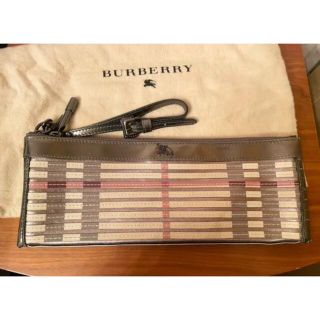 バーバリー(BURBERRY)のバーバリー プローサム クラッチバッグ ハンドバッグ ストラップ 保存袋付き(クラッチバッグ)