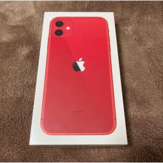 アイフォーン(iPhone)のiPhone 11 PRODUCT RED 128 GB SIMフリー新品未開封(スマートフォン本体)