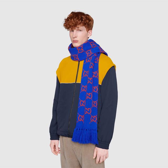 独特の上品 Gucci - 【新同品、美品】GUCCI マフラー 2021 GG ウール