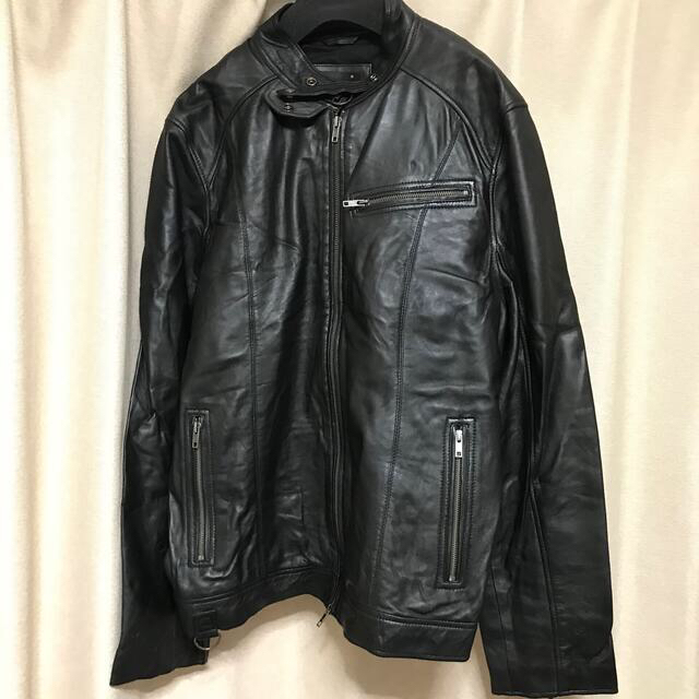 最安値挑戦!】 Liugoo Leathers 本革 シングルライダースジャケット