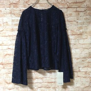 ザラ(ZARA)の新品 ザラベーシック ZARA BASIC シャツ カットソー 総レース 花柄(シャツ/ブラウス(長袖/七分))