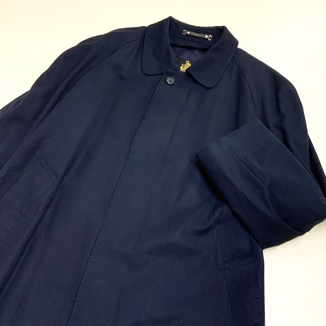 OLD LANVIN ランバン 幾何学柄 ウール ステンカラーコート