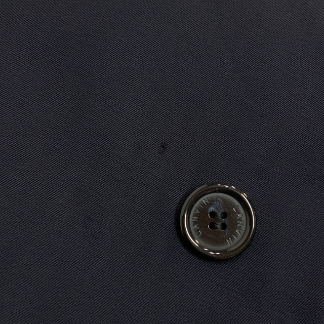 OLD LANVIN ランバン 幾何学柄 ウール ステンカラーコート