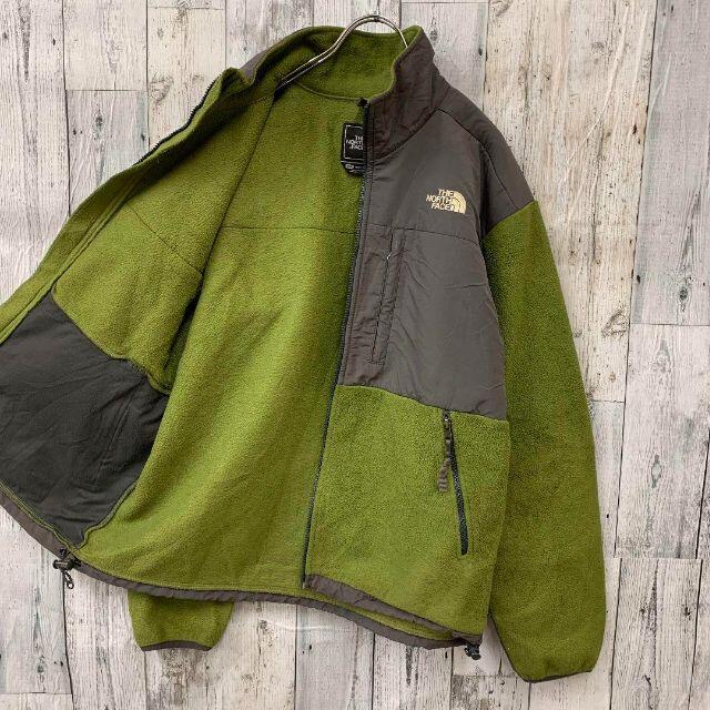 【大人気！】NORTHFACE　マウンテンダウンジャケット　蛍光緑　メンズ2XL