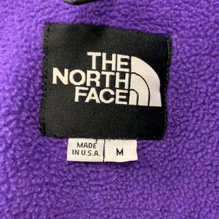 美品US規格ノースフェイスデナリジャケット刺繍ロゴ黒ブラック紫パープル