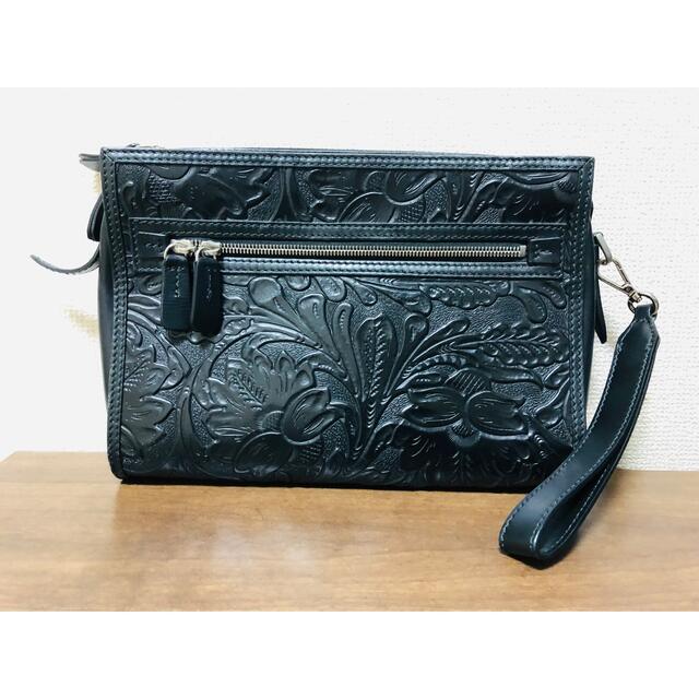 DSQUARED2 - DSQUARED2/ディースクエアード カービングレザー クラッチ