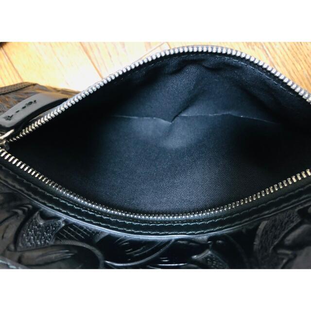 DSQUARED2/ディースクエアード カービングレザー クラッチバッグ DSQUARED2/ディースクエアード カービングレザー クラッチバッグ