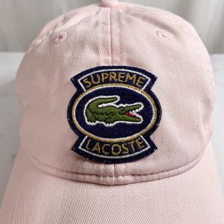 Supreme x LACOSTE Twill 6-Panel Cap navy