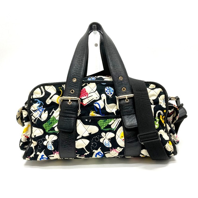 競売 - CHANEL シャネル マルチカラー キャンバス ボストンバッグ